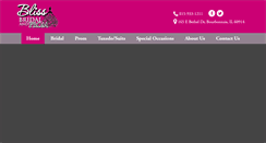 Desktop Screenshot of blissbridalprom.com